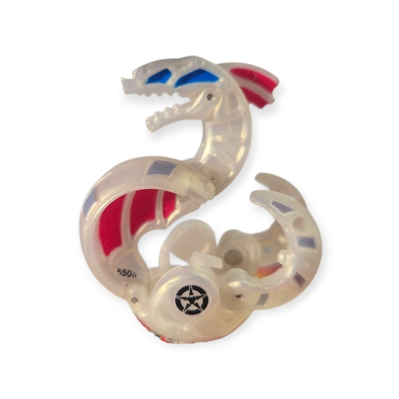 Bakugan B3 Bakufrost Haos Abis Omega WHITE PEARL Battle Brawlers Rare - Picture 4 of 7